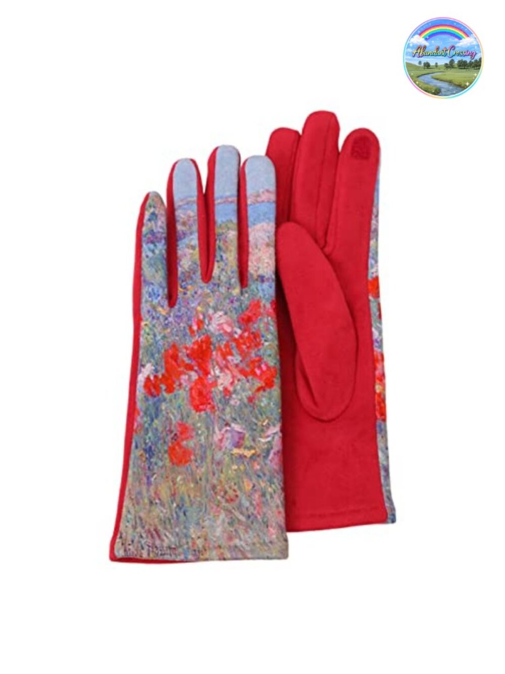 Faux Suede Touchscreen Gloves One Size Fits Most Warm All-Season